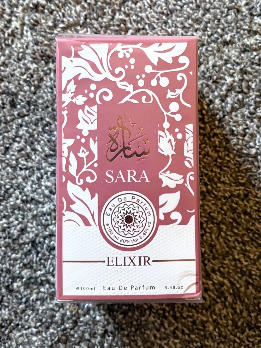 Sara Elixir Eau de Parfum - Dusty Rose & White Floral Box